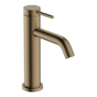 Tecturis s - Waschtischarmatur mit Ablaufgarnitur, CoolStart, EcoSmart, Bronze gebürstet 73314140 - Hansgrohe