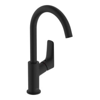 Logis - Waschtischarmatur, EcoSmart, schwarz matt 71131670 - Hansgrohe