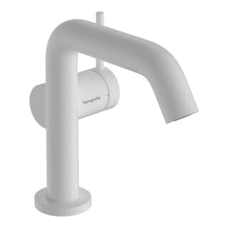 Tecturis s - Waschtischarmatur mit Push-Open-Ablaufgarnitur, CoolStart, EcoSmart, weiß matt 73320700 - Hansgrohe