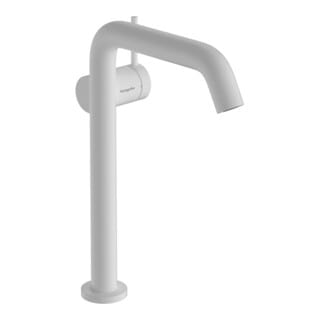Tecturis s - Waschtischarmatur mit Push-Open-Ablaufgarnitur, CoolStart, EcoSmart, weiß matt 73370700 - Hansgrohe