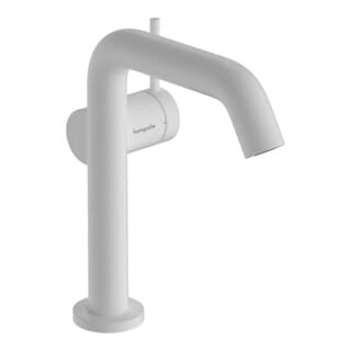 Tecturis s - Waschtischarmatur mit Push-Open-Ablaufgarnitur, CoolStart, EcoSmart, weiß matt 73340700 - Hansgrohe