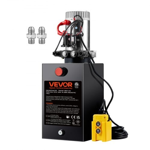 Hydraulikpumpe Hydraulikaggregat 12 V Hydraulikaggregat 1600 W, Doppelwirkende Hydraulikpumpe Hydraulic Power Pack, 3,75 Gal Tank Hand Pump Hydraulikaggregat, Für Aufzüge, Gabelstapler Usw. - Vevor