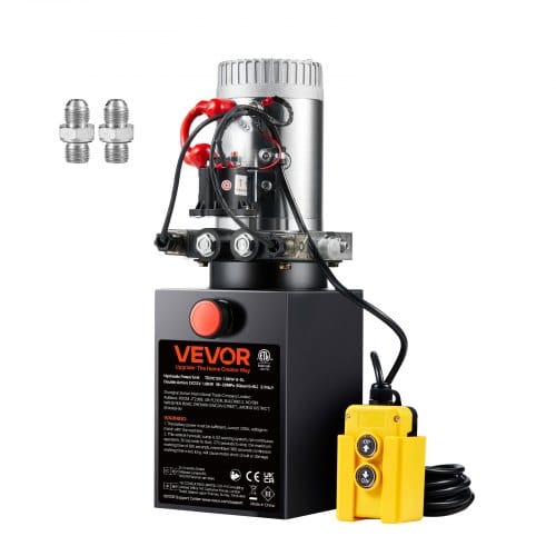 Mophorn - Vevor Hydraulikpumpe Hydraulikaggregat 12 V Hydraulikaggregat 1600 W, Doppelwirkende Hydraulikpumpe Hydraulic Power Pack, 1,5 Gal Tank Hand Pump Hydraulikaggregat, Für Aufzüge, Gabelstapler Usw.