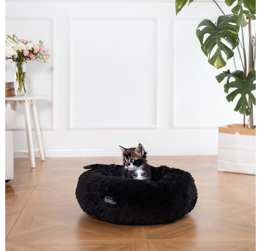 Home Deluxe - Haustierbett muffin Farbe: Schwarz, Größe: s Tierbett Haustierbett Katzenbett Hundebett Bild 3