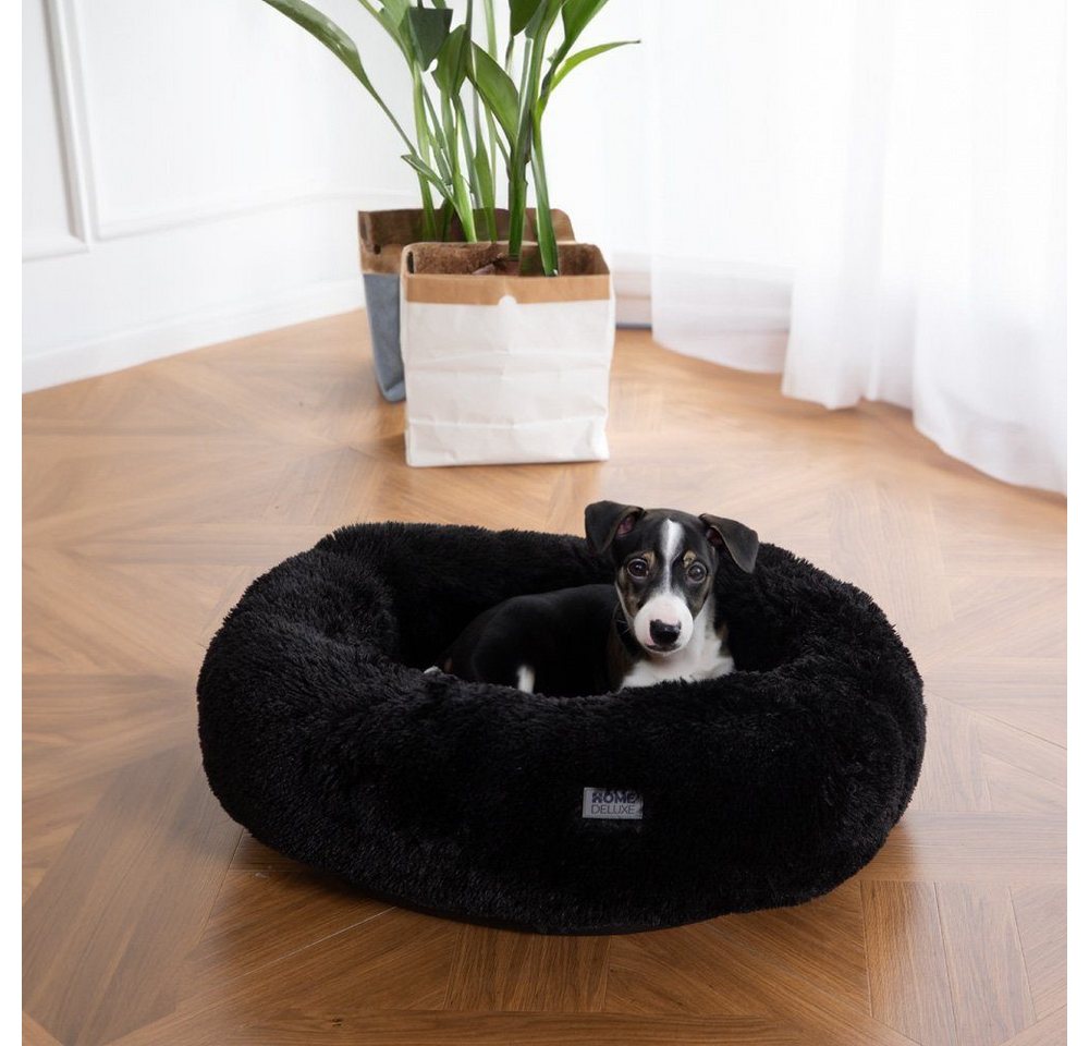 Home Deluxe - Haustierbett muffin Farbe: Schwarz, Größe: s Tierbett Haustierbett Katzenbett Hundebett Bild 4