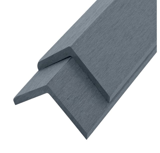 Wpc Abschlussleiste finea - 110 x 4,5 cm 10er Set Farbe: Hellgrau WPC-Abschlussleiste Abschlussleiste wpc WPC-Terrassendielen - Home Deluxe
