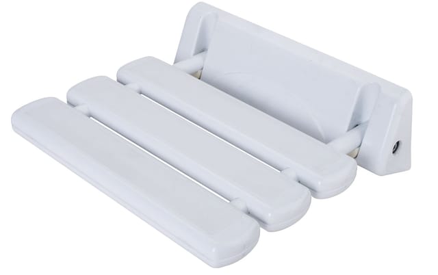 Weitere - Duschklappsitz Kunststoff 35 x 23 cm weiß Dusch- & Badehocker