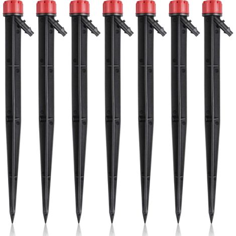 20-teiliges Set Mikro-sprühdüsen Für Die Bewässerung, 360° Verstellbar, 8 Löcher, Kreisförmiger Sprühstrahl, Tropfer Für Die Bewässerung Von Garten, Rasen Und Blumenbeet, 18 Cm