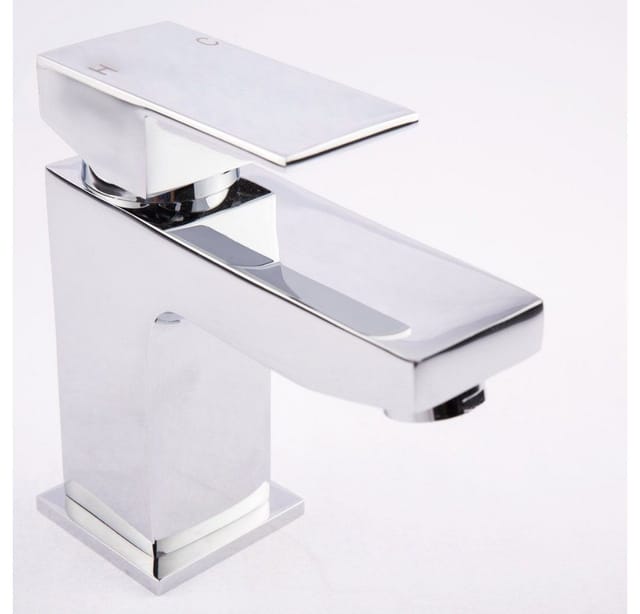 Home Deluxe - Waschtischarmatur aus Messing aquatic Farbe: Chrome Armatur Waschtischarmatur Badarmatur Waschtischmischer
