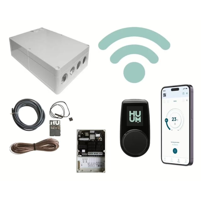 Huum - uku WiFi Black 4.1 Saunasteuerung bis 18 kW mit App-Steuerung Saunabedienfeld classic