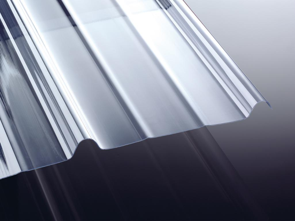 Pvc Wellplatte 283/29 Siegener 890 X 3000 X 1,2 Mm Glasklar