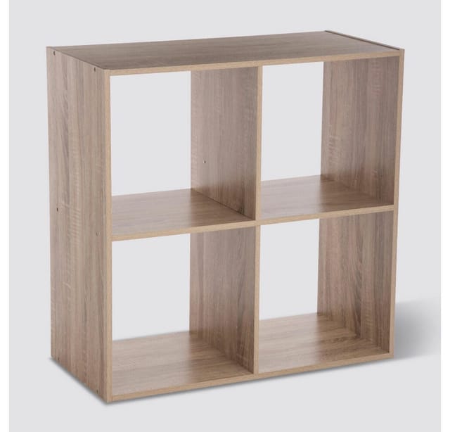 Dekoregal Bücherregal 4 Einlegeböden braun Höhe 68 cm