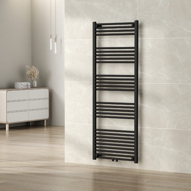 Handtuchheizkörper Voss 160x60 cm Schwarz [neu.haus]