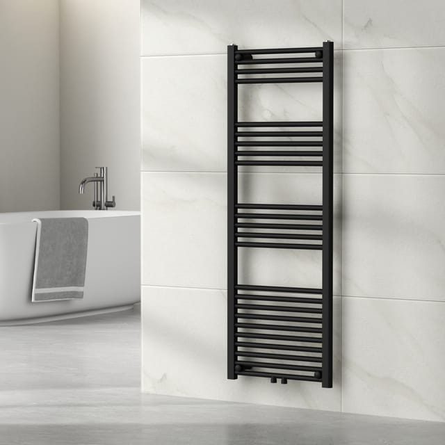 [neu.haus] - Handtuchheizkörper Voss 140x50 cm Schwarz