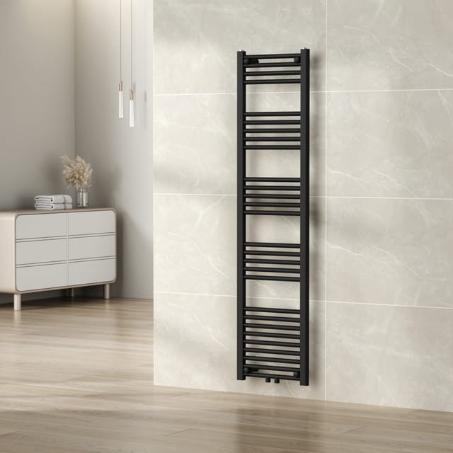 Handtuchheizkörper Voss 160x40 cm Schwarz [neu.haus]