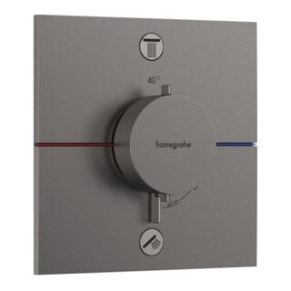 Hansgrohe ShowerSelect Comfort - Unterputz-Thermostatarmatur für 2 Verbraucher, Chrom schwarz gebürstet 15572340