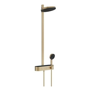 Pulsify s - Brauseset mit Thermostat, Durchmesser 26 cm, 3 Strahlarten, EcoSmart, Bronze gebürstet 24241140 - Hansgrohe