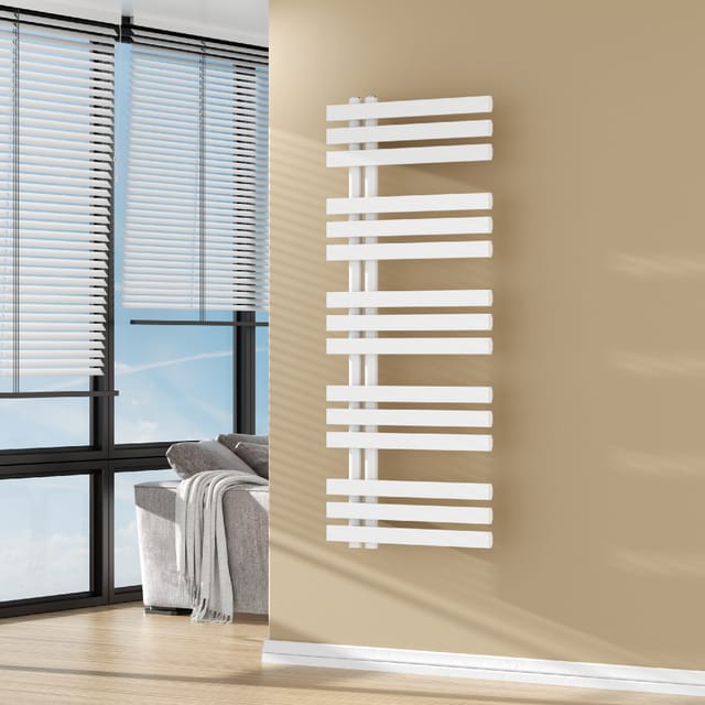 Handtuchheizkörper Slidre 120x50 cm Weiß [neu.haus]