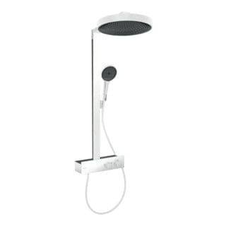 Rainfinity - Brauseset mit Thermostat, Durchmesser 36 cm, 3 Strahlarten, weiß matt 26853700 - Hansgrohe