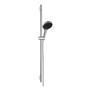 Rainfinity - Brausegarnitur: Handbrause, Stange und Schlauch, 3 Strahlarten, EcoSmart, Chrom schwarz gebürstet 28744340 - Hansgrohe