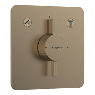 Mischer DuoTurn q Unterputz, 2 Verbraucher brushed bronze