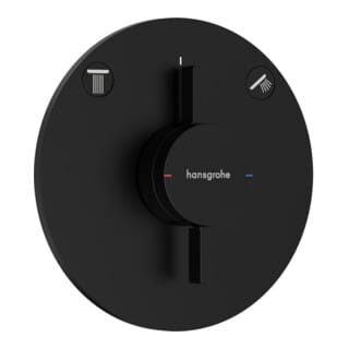 DuoTurn s - Unterputzarmatur für 2 Verbraucher, schwarz matt 75418670 - Hansgrohe