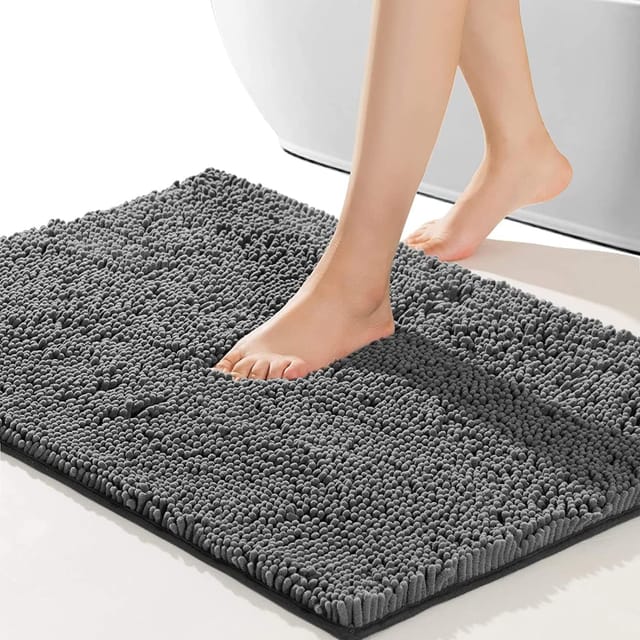 Rutschfeste Badematte, weich, bequem, dick, strapazierfähig, Badezimmerteppich, Plüschmatte für Badewanne, Regendusche und unter dem Waschbecken