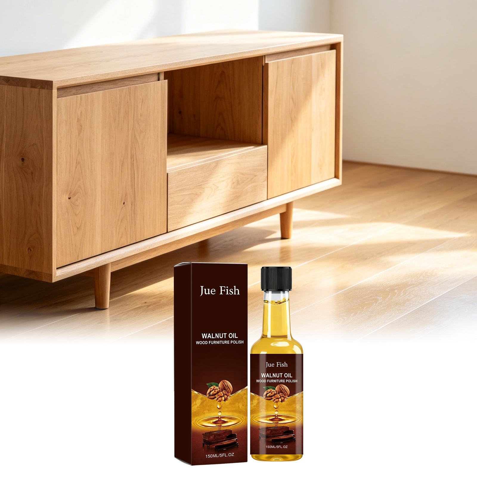 Holzmöbelpolitur, Fußbodenrenovierung, Aufhellung, Schmutzentfernung, Holzmöbelpflege – 150 Ml -- Dtekgaz