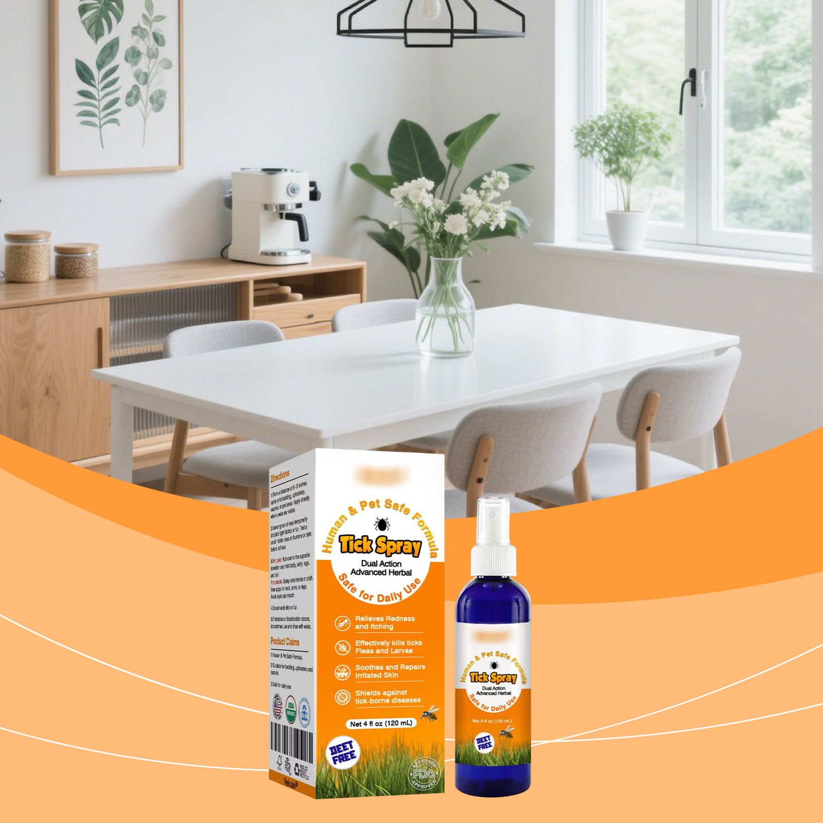Insektenschutzspray, Handlich Für Zuhause Und Draußen, Milde Formel Zum Schutz Vor Zecken Und Mücken – 120 Ml -- Dtekgaz