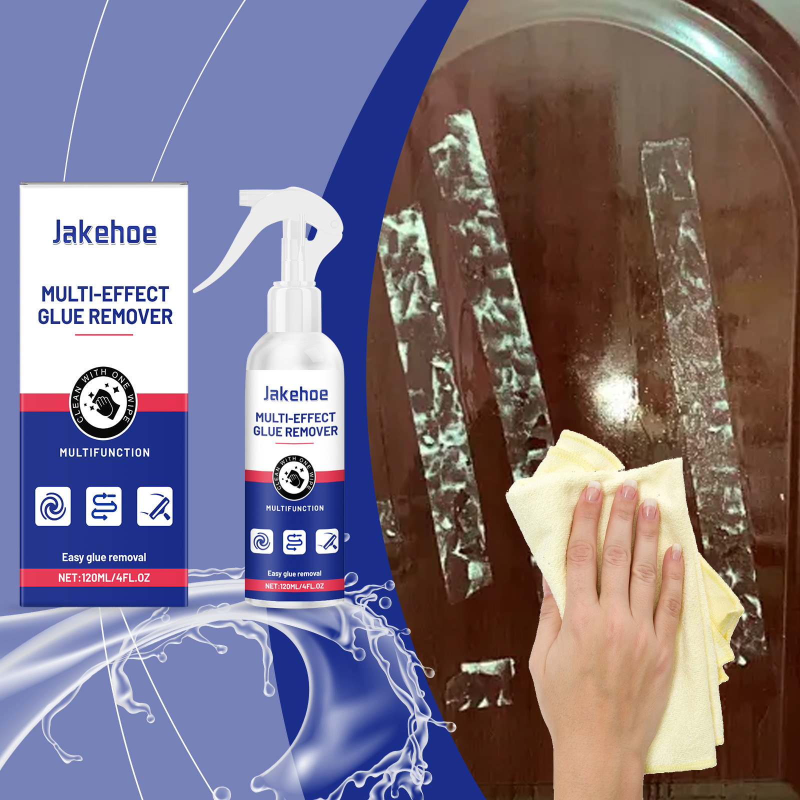 Multifunktionaler Aufkleberreiniger, Geeignet Für Den Haushalt, Zur Entfernung Von Rückständen Auf Metall, Glas Und Kunststoff – 120 Ml -- Biemmedue