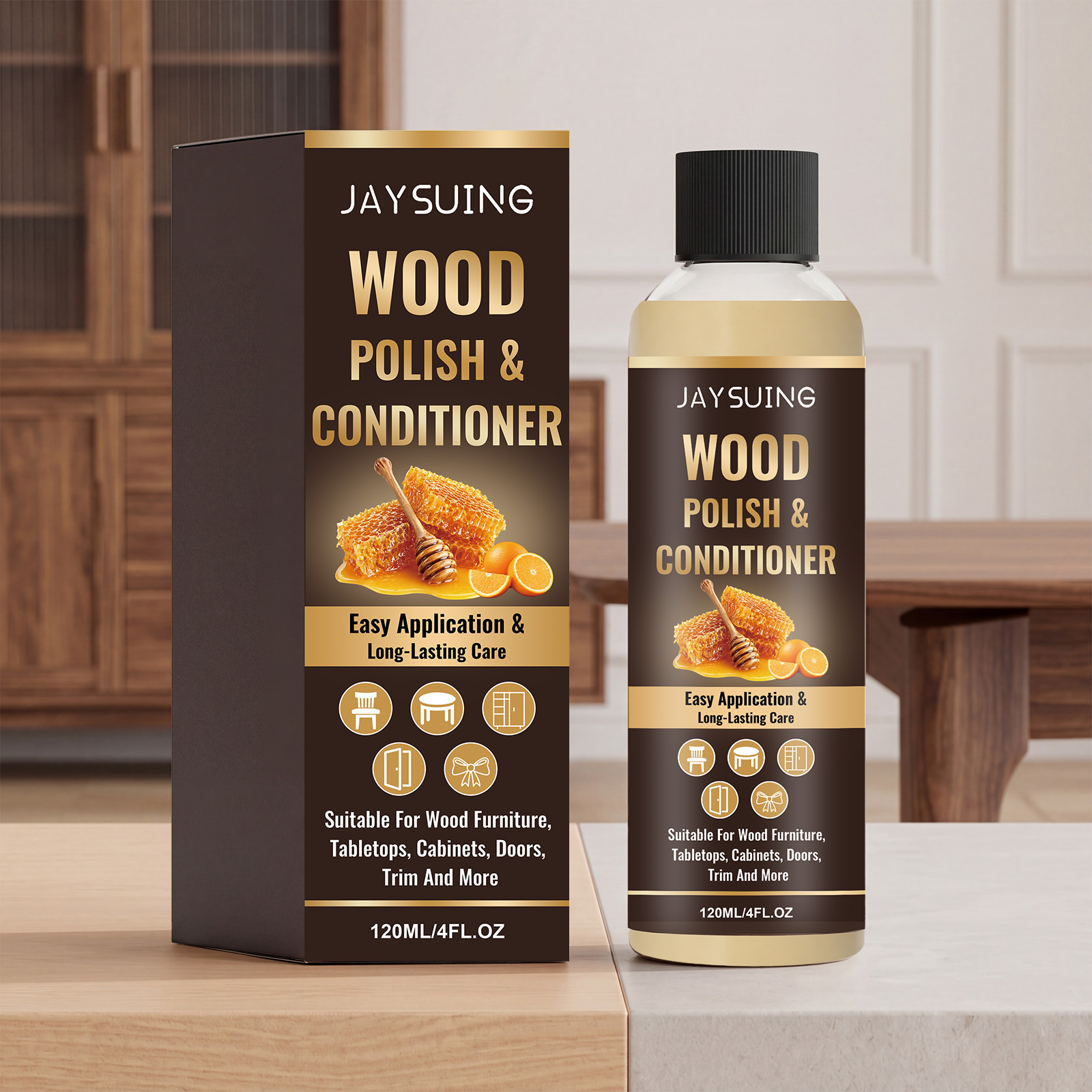 Polier- Und Pflegemittel Für Holzmöbel: Reinigt Und Pflegt Holzmöbel Schonend, Entfernt Schmutz Und Verleiht Glanz – 120 Ml -- Biemmedue
