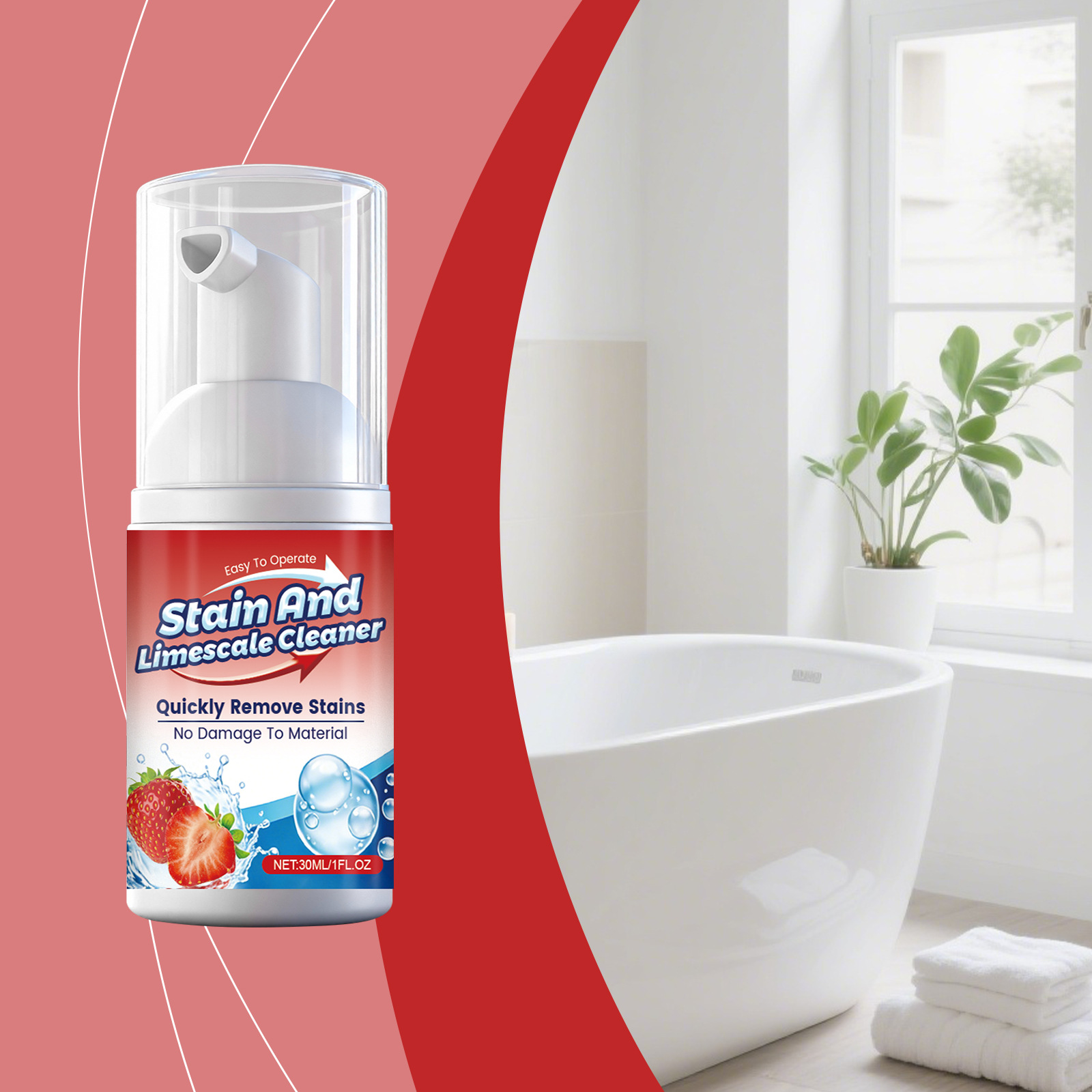Sanfter Fleckenentferner, Mehrzweckreiniger Für Haushalt, Küche Und Bad – 30 Ml -- Dtekgaz
