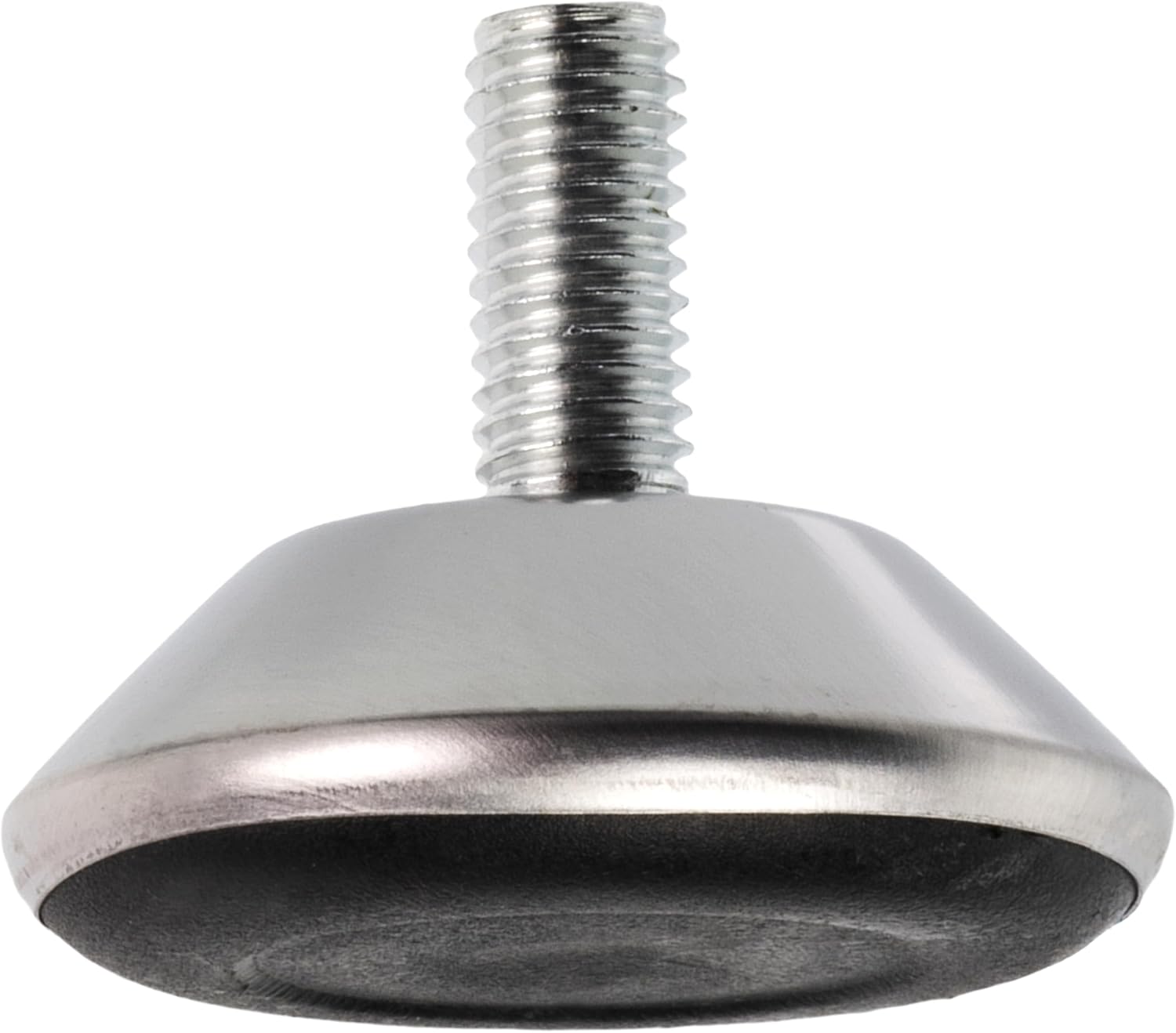 Schraubbare Möbelfüße, 10er-pack (m8, 40 Mm Durchmesser, Verstellbar) – Höhe 33 Mm – Metall – Schwarz – Geeignet Für Sofas, Schreibtische, Tv-ständer