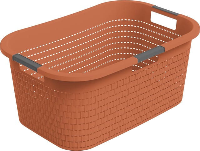 Wäschekorb Country 40 l coral clay Wäschesammler - Rotho
