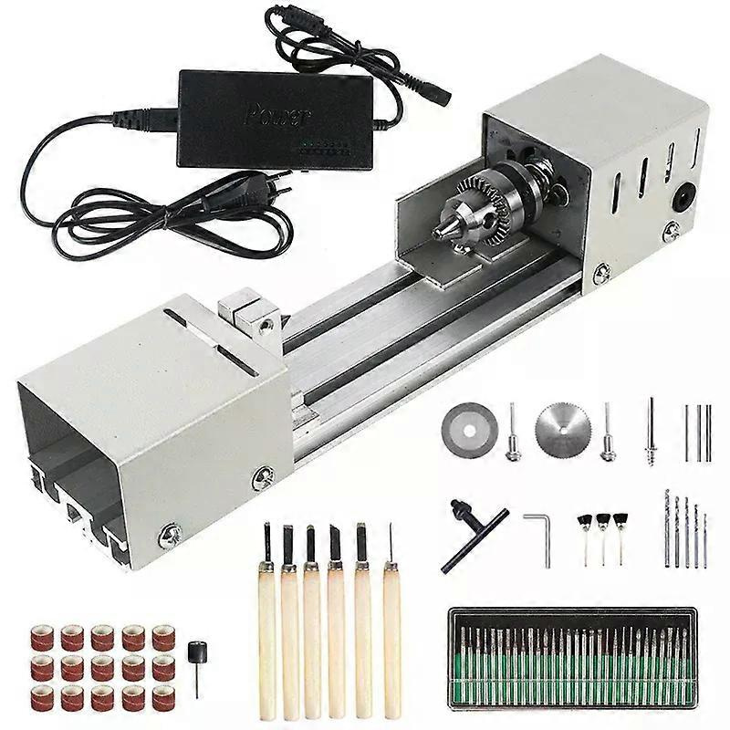 Für 12-24v Dc Mini-holzdrehmaschine Diy Holzbearbeitung Miniatur Buddha Perlen Drehbank Schleifen Polieren Perlen Holzbohren Rotationswerkzeug-jxlgv