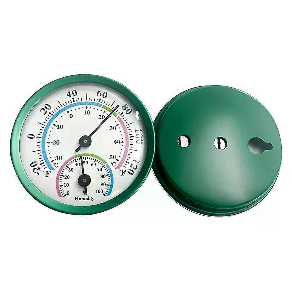 For 2-in-1 Edelstahl-thermometer-hygrometer Mit Automatischer Zeigeranzeige Und Temperatur-/feuchtigkeitsmessung - Jxlgv