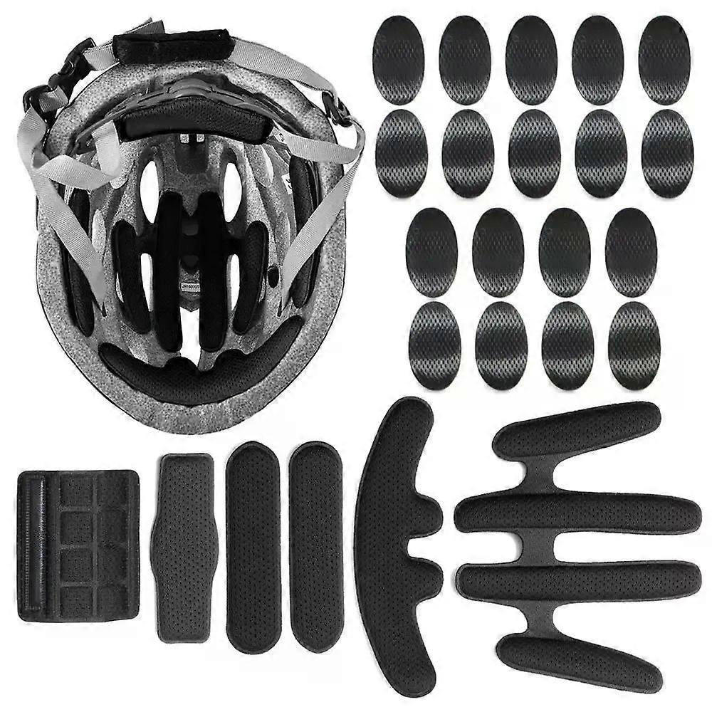 24-teiliges Helmpolster-set, Versiegelte Schwamm-ersatzpolster Für Motorrad, Fahrrad, Universal-schaumstoffpolster-set - Jxlgv