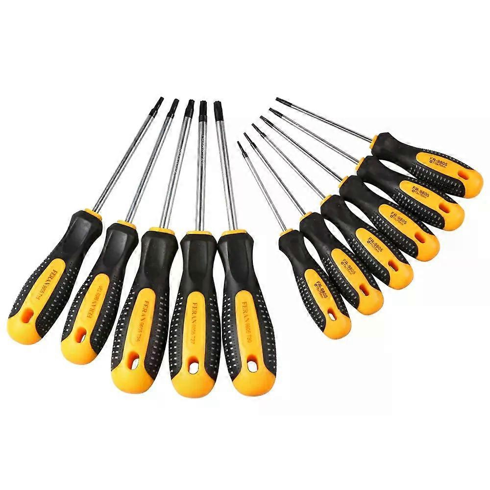 Torx-schraubendreher-kombinationsset Mit Magnetischem Schraubendreherbit T5-t30 Für Cr-v-sicherheitslochreparatur – Jxlgv