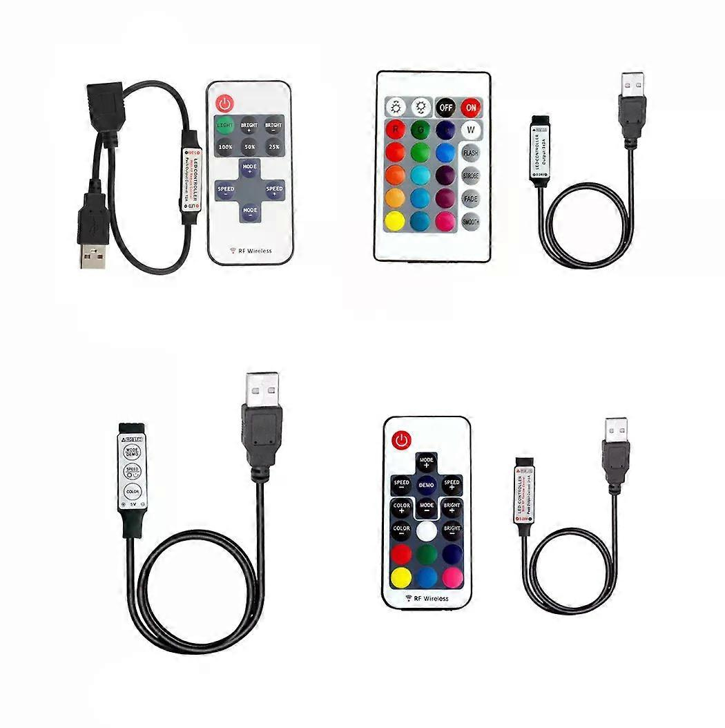 Für Dc 5v Usb Led-streifenlicht Rgb Einzelfarben-controller Ir Bluetooth Fernbedienung Rf Funkfernbedienung Für Led-streifenlicht-jxlgv