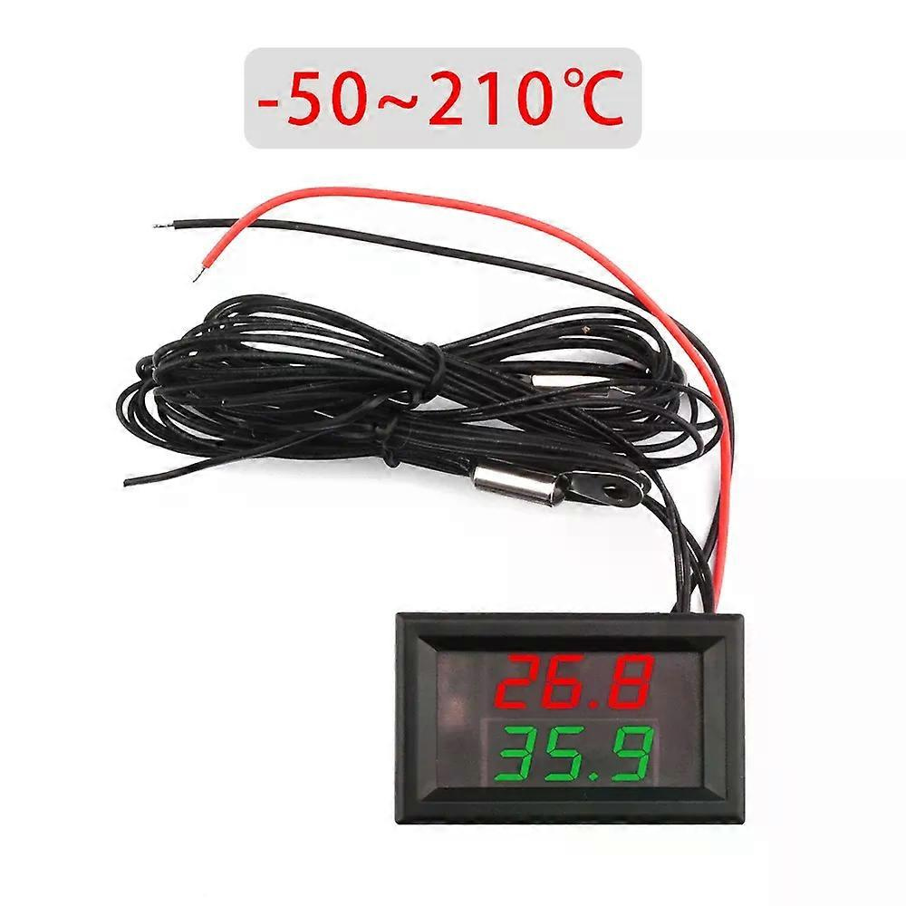 Lcd-digitalthermometer -50210°c -58410°c Dc 4-28v 028 Digitalröhre 3-stellig Zweikanal-hochtemperaturthermometer-jxlgv