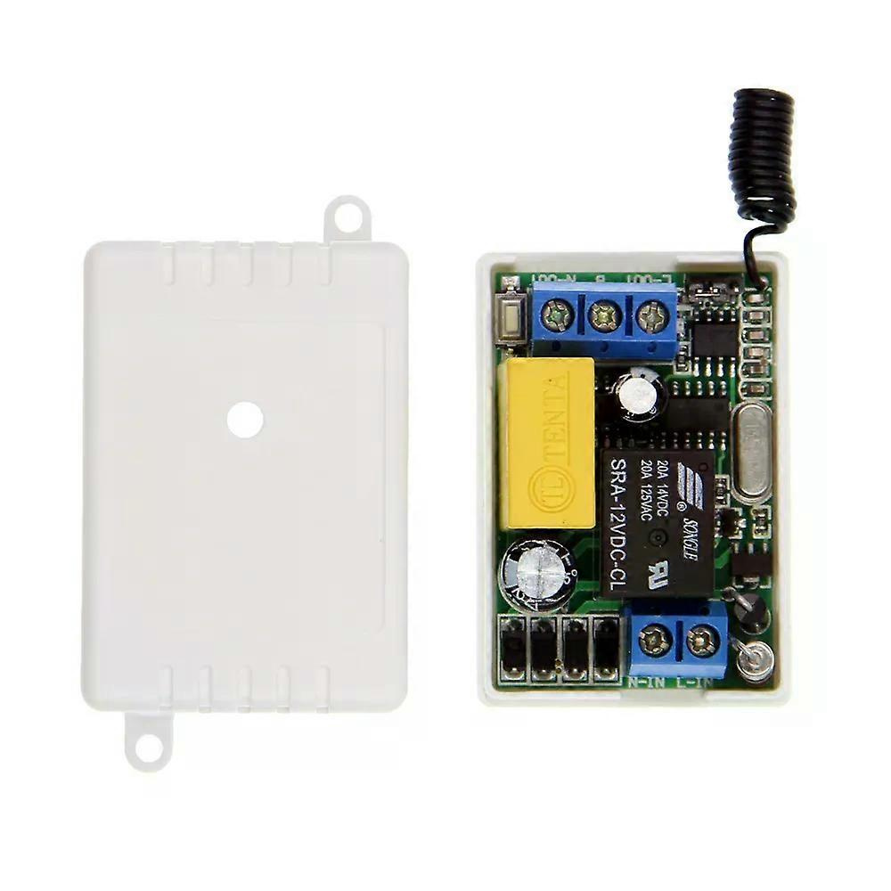 Für Mini-größe Ac 220v 1ch 1ch 10a Drahtlose Fernbedienung Led-licht Lampe Glühbirne Motorstreifen Schalter Relais Empfänger 315/433 Mhz-jxlgv