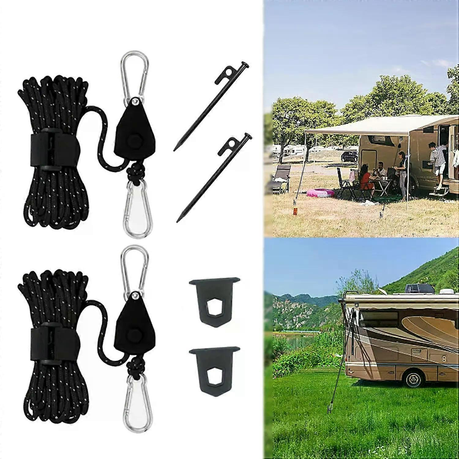 Für 1 Set Wohnwagen-zelt-befestigungsset, Camping-vordach-windspannseil, Zelt-windschutzseil, Outdoor-zeltseile Zur Befestigung Für Fiamma Caravan-jxlgv