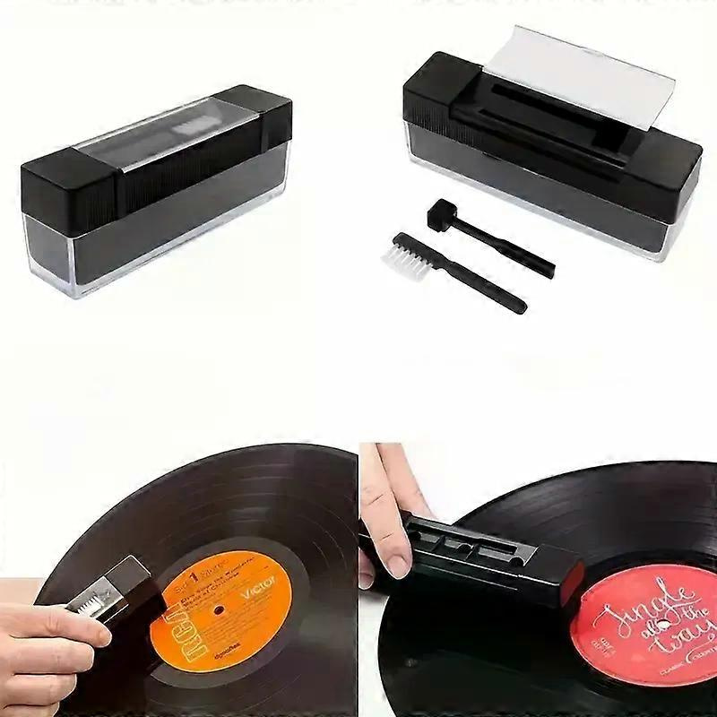 Reinigungsset Für Vinyl-schallplatten (1 Set) Mit Antistatischer Reinigungsbürste Und Staubentferner Für Lp-plattenspieler – Jxlgv