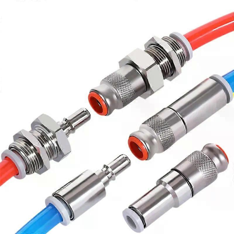 Afr-schnellverbinder Mit Selbstverriegelung, Kk2p-stecker Und Kk2s-buchse, Rohrgröße 04-06, Schnellverbinder Kk2p-04h, Kk2s-06h, Kk2p-04e-jxlgv