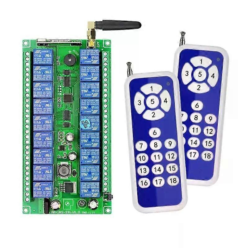 Für 315/433 Mhz, 12–48 V, 18-kanal-funkfernbedienung Für Garagentore, Empfänger Und Sender – Jxlgv