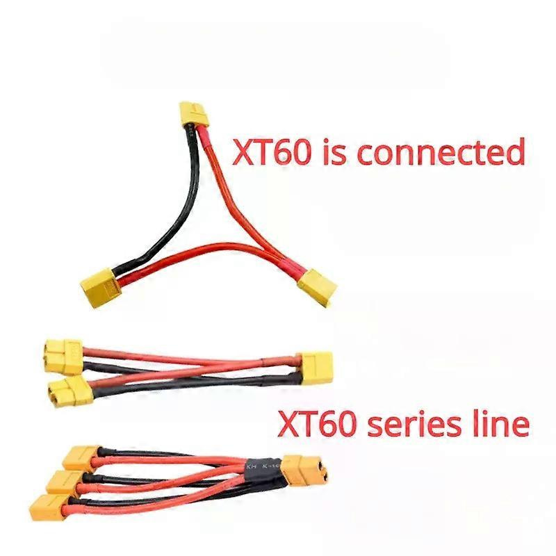 Xt60-seriell- Und Parallel-verlängerungskabel Für Rc-lipo-akkus Mit Stecker- Und Buchsenanschlüssen – Jxlgv