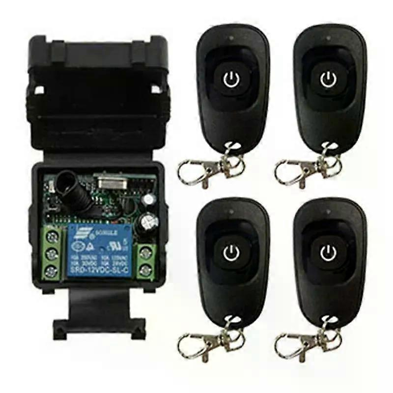Für 12v/24v Dc 1ch 1 Ch Drahtloser Fernbedienungsschalter 10a Relais-empfängermodul Rf-sender Mit 315/433 Mhz Fernbedienungen-jxlgv