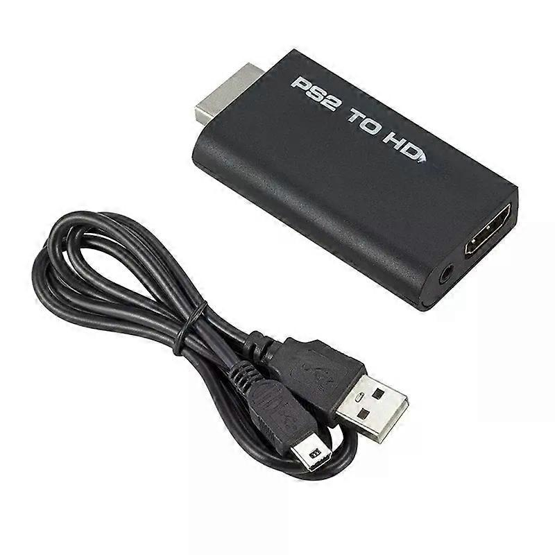 Ps2-zu-hdmi-kompatibler Konverter-adapter Für Audio Und Video, Kompatibel Mit Allen Ps2-anzeigemodi, 3,5-mm-audioanschluss, Unterstützt 480i, 480p Und 576i (jxlgv).