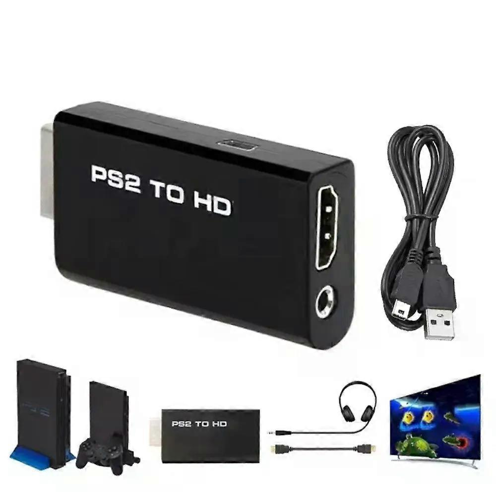 Ps2-zu-hdmi-konverter – 1080p-full-hd-adapter Mit 3,5-mm-audioausgang, Unterstützt 480i/480p/576i Und Alle Ps2-anzeigemodi – Jxlgv