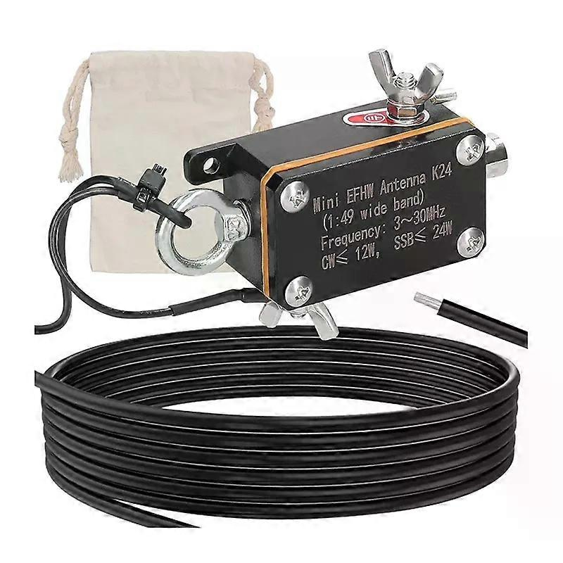 Für Taschen-efhw-antenne K24 3-30 Mhz Frequenzband Kurzwellenantenne Breitband-endgespeiste Halbwellenantenne-jxlgv